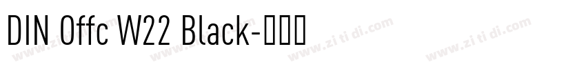 DIN Offc W22 Black字体转换